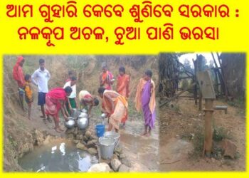 ନଳକୂପ ଅଚଳ, ଚୁଆ ପାଣି ଭରସାରେ କୋକଡିପାଣି ଗ୍ରାମବାସୀ : ପ୍ରଶାସନର ସହାୟତା ଲଢିଲେ
