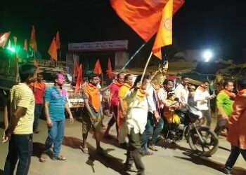 ଜୟ ଶ୍ରୀ ରାମ ରାମ ଧ୍ବନୀରେ ପ୍ରକମ୍ପିତ ହେଲା ବୈପାରିଗୁଡା ସହର