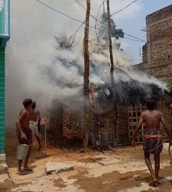ଖାଲମଡ଼ା ଗ୍ରାମ ରେ ଅଗ୍ନିକାଣ୍ଡ : ଗୋଟିଏ ବଖରା ଘର ନଷ୍ଟ