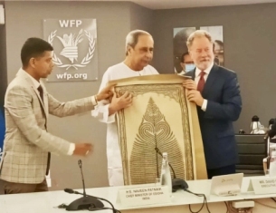 Chief Minister Naveen Patnaik shares Odisha’s achievements on food security at WFP headquarters in Rome