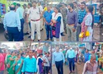 ପାରଳାଖମୁଣ୍ଡିରେ ରଥଯାତ୍ରା ସମୟରେ ବିଭିନ୍ନ ନିୟମ କାର୍ଯ୍ୟକାରୀ ପାଇଁ ବ୍ୟବସାୟୀଙ୍କୁ ଏନଫୋର୍ସମେଣ୍ଟ ଦଳର ପକ୍ଷରୁ ତାଗିଦ