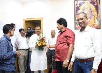 ସୂଚନା ଓ ଲୋକସଂପର୍କ ମନ୍ତ୍ରୀଙ୍କୁ ଗଣମାଧ୍ୟମ ପ୍ରତିନିଧିମାନଙ୍କ ସ୍ୱାଗତ ସଂବର୍ଦ୍ଧନା