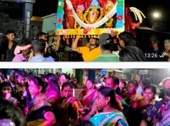 ପାରଳାଖେମୁଣ୍ଡି ଗୌଡ଼ ସାହି ଛକରେ ଥିବା ଠାକୁରାଣୀ ମନ୍ଦିରରେ ମାଁ ଠାକୁରାଣୀ ଙ୍କ ପୁଜା ଧୁମ ଧାମ ରେ ଅନୁଷ୍ଠିତ