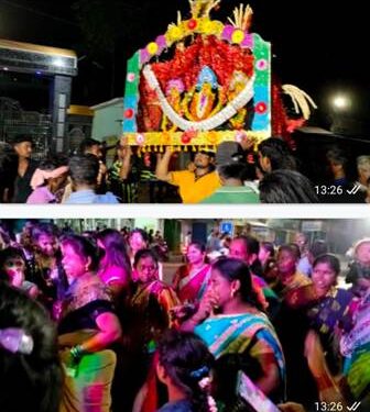 ପାରଳାଖେମୁଣ୍ଡି ଗୌଡ଼ ସାହି ଛକରେ ଥିବା ଠାକୁରାଣୀ ମନ୍ଦିରରେ ମାଁ ଠାକୁରାଣୀ ଙ୍କ ପୁଜା ଧୁମ ଧାମ ରେ ଅନୁଷ୍ଠିତ