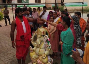 ବୈପାରିଗୁଡା ଗୋଷ୍ଠୀ ସ୍ୱାସ୍ଥ୍ୟକେନ୍ଦ୍ର ପରିସର ରେ ଗଣେଶ ମନ୍ଦିର ପ୍ରତିଷ୍ଠା ଉତ୍ସବ