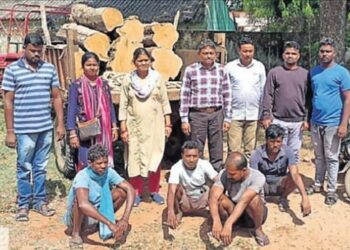 ଚୋରା କାଠ ଚାଲାଣ ମାମଲାରେ : ୭ କାଠ ଗଣ୍ଡି ସହ ୪ ଜଣ ଅଭିଯୁକ୍ତଙ୍କୁ – ଗିରଫ କରିଛି ବନବିଭାଗ