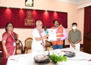 ଭାରତୀୟ ରେଡ଼କ୍ରସ୍‍ ,ଓଡ଼ିଶା ରାଜ୍ୟ ଶାଖା ଜାତୀୟସ୍ତରରେ ପୁରସ୍କୃତ ରାଜ୍ୟପାଳଙ୍କ ପ୍ରଶଂସା