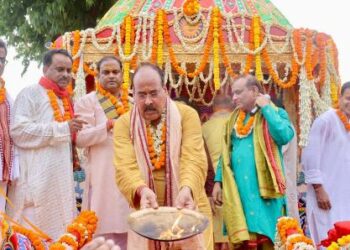 New Delhi’s Hauz Khas Temple hosts Bahuda Yatra