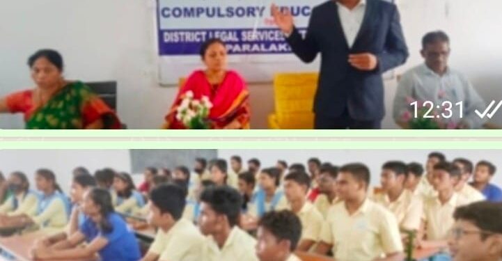 ଗଜପତି ଜିଲ୍ଲା କାଶୀନଗର ବ୍ଲକ ଅଲଡା-ଆଦର୍ଶ ବିଦ୍ୟାଳୟ ଠାରେ ଜିଲ୍ଲା ଆଇନସେବା ପ୍ରାଧିକରଣ ପକ୍ଷରୁ – ଆଇନ ସଚେତନତା ଶିବିର କାର୍ଯ୍ୟକ୍ରମ ଅନୁଷ୍ଠିତ