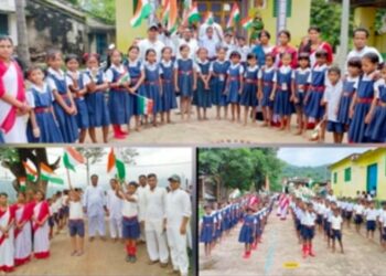 ଗଜପତି ଜିଲ୍ଲା ରାୟଗଡ଼ ଶିଶୁ ବିଦ୍ୟା ମନ୍ଦିର : ସ୍ୱାଧୀନତାର ୭୫ ବର୍ଷ ଅବସରରେ ଆଜାଦିକା ଅମୃତ ମହୋତ୍ସବ ପାଳନ – ତ୍ରିରଙ୍ଗା ଶୋଭାଯାତ୍ରା ଅନୁଷ୍ଠିତ