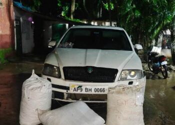 ବୈପାରିଗୁଡା ପୋଲିସ ହାତରେ ଲାଗିଲା ୮୦ କେଜି ଗଞ୍ଜେଇ ସହ କାର ଜବତ