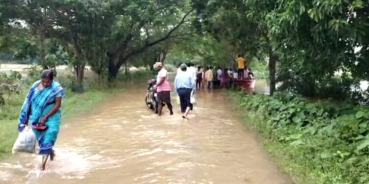 ଉପର ମୁଣ୍ଡରେ ପ୍ରବଳ ବର୍ଷା ସହ ହୀରାକୁଦ ର ୪୦ ଗେଟ୍ ଖୋଲିବା ଦ୍ବାରା : ମହାନଦୀର ଜଳସ୍ତର ବଢୁଥିବା ରୁ ନୟାଗଡ଼ ଜିଲ୍ଲାର – ତିନୋଟି ବ୍ଲକ ରେ ବନ୍ୟା ସ୍ଥିତି ଗମ୍ଭୀର ହେବାରେ ଲାଗିଛି