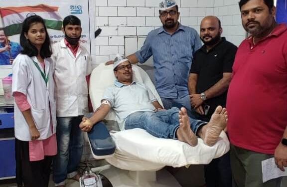 ରକ୍ତଦାନ ଶିବିର ଆୟୋଜନ କରି ଭଗତ ସିଂ ଜୟନ୍ତୀ ପାଳନ କଲା ଆପ୍