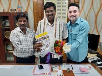 ନୀଳାଦ୍ରି ବିହାର ଯୁବ ଓ ସାଂସ୍କୃତିକ ସଂଘର ନବ ନିଯୁକ୍ତ ଓ.ୟୁ.ଏ.ଟି ର କୁଳପତିଙ୍କୁ ସୌଜନ୍ୟମୂଳକ ସାକ୍ଷାତ
