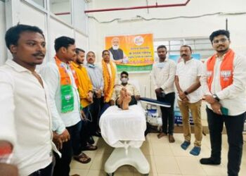 ଭୁବନେଶ୍ୱର ବିଜେପି ଯୁବ ମୋର୍ଚ୍ଚା ପକ୍ଷରୁ ରକ୍ତଦାନ ଶିବିର