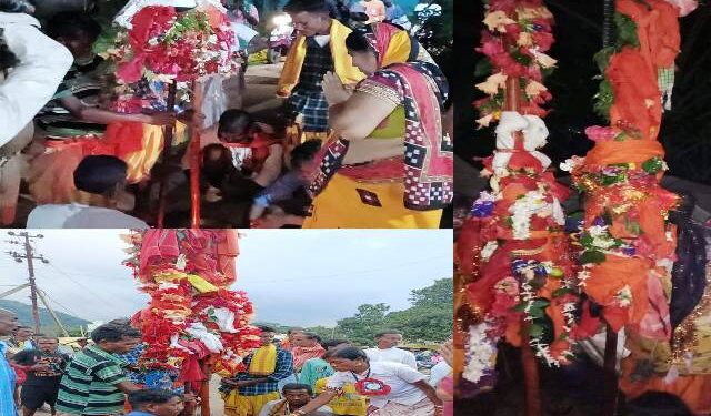 ବୈପାରିଗୁଡ଼ାରେ ବାଲିଯାତ୍ରା ପାଳିତ ଆଦିବାସୀଙ୍କ ଗଣପର୍ବ କୃଷିଜାତ ଦ୍ରବ୍ୟକୁ ନେଇ ପୁଜାର୍ଚ୍ଚନା