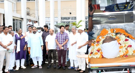 ବିରୋଧୀ ଦଳ ଉପନେତା ବିଷ୍ଣୁ ଚରଣ ସେଠୀଙ୍କ ବିୟୋଗରେ ବାଚସ୍ପତି ଶ୍ରୀ ଆରୁଖଙ୍କ ଶୋକ ବିଧାନସଭାରେ ଗାର୍ଡ଼ ଅଫ୍ ଅନର୍