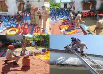 ବୈପାରିଗୁଡା ଅଗ୍ନିଶମ କର୍ମଚାରୀଙ୍କ ଦ୍ୱାରା ମକ୍ ଡ୍ରିଲ୍ କରି ଛାତ୍ରଛାତ୍ରୀଙ୍କୁ କଲେ ସଚେତନତା