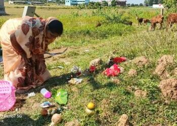 ବୈପାରିଗୁଡାରେ ପାଳନ ହେଉଛି ନାଗୁଲୀ ଚତୁର୍ଥୀ : ମହିଳା ମାନେ ସାପ ବିଲାକୁ କଲେ ପୂଜା