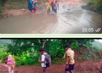 ମୋହନା ବ୍ଲକର ବିଭିନ୍ନ ଗ୍ରାମର ଏହି ଦୃଶ୍ୟ : ବିଦ୍ୟାର୍ଥୀଙ୍କ କଷ୍ଟ ଓ ଗର୍ଭବତୀ ମହିଳାଙ୍କ ଜନନୀ ଯନ୍ତ୍ରଣାରେ ରାସ୍ତା ଓ ଭରା ନାଳ ସାଜିଛି କଣ୍ଟା