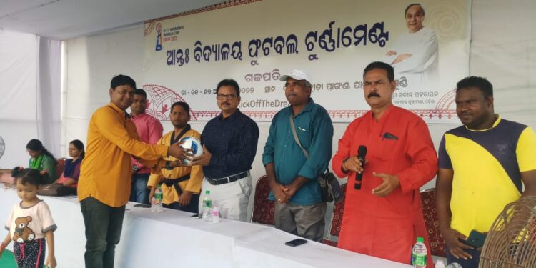 ପଞ୍ଚମ ଦିବସ ରେ ଗଜପତି ଜିଲ୍ଲା ସ୍ତରୀୟ ଆନ୍ତଃବିଦୟାଳୟ ଫୁଟବଲ୍ ଟୁର୍ଣ୍ଣାମେଣ୍ଟ ସେମି ଫାଇନାଲ