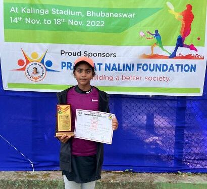 EVENT OF MOSF AITA OTA CS7 TENNIS CHAMPIONSHIP SERIES TOURNAMENT HELD AT KALINGA STADIUM : T Janhavi Champion in U12 girls