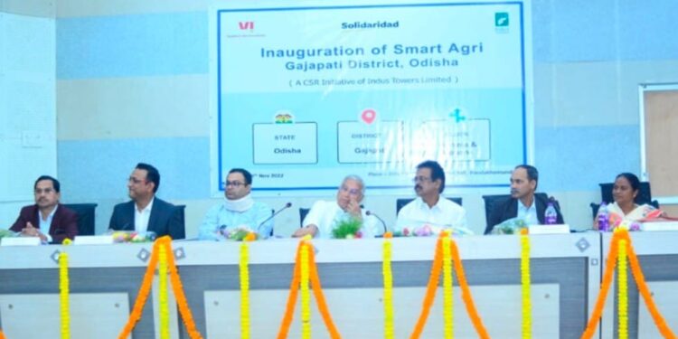 ବ୍ରହ୍ମପୁର ସାଂସଦ ଚନ୍ଦ୍ରଶେଖର ସାହୁଙ୍କ ଦ୍ୱାରା ଓଡ଼ିଶାର ଗଜପତି ଜିଲ୍ଲାରେ ସ୍ମାର୍ଟଆଗ୍ରି ପ୍ରକଳ୍ପ ଓ ନୂଆ ଟେଲିକମ୍ ଟାୱାର୍ଉଦ୍‌ଘାଟିତ