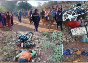 ଭାରସାମ୍ୟ ହରାଇ ମୋଟର ସାଇକେଲ ଦୁର୍ଘଟଣା ଗ୍ରସ୍ତ – ଚାଳକ ମୃତ
