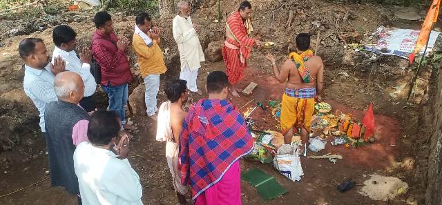 ହନୁମାନ ମନ୍ଦିର ଶୁଭ ଭୂମି ପୂଜନ ଅନୁଷ୍ଠିତ