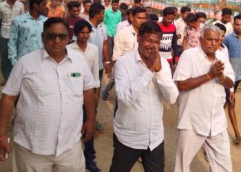 ଶେଷ ଦିନରେ ପଦଯାତ୍ରାରେ ଭୋଟ ଭିକ୍ଷା କଲେ ଶ୍ରୀ ସତ୍ୟ ଭୂଷଣ ସାହୁ