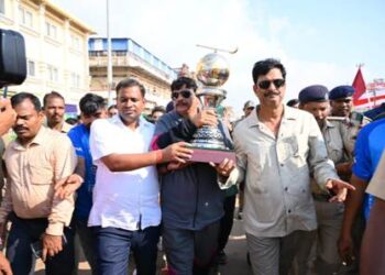 ହକି ବିଶ୍ୱକପ ଟ୍ରଫି କୁ ଭବ୍ୟ ସ୍ୱାଗତ କଲା ପୁରୀ ଜିଲ୍ଲା ପ୍ରଶାସନ