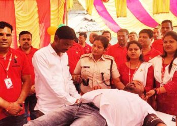 ଗୋଟିଏ ଦିନ ରେ ଦୁଇଟି ରକ୍ତ ଦାନ ଶିବିର ରୁ ୧୦୭ ୟୁନିଟ ରକ୍ତ ସଂଗୃହୀତ