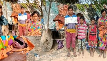 ସରକାରୀ ସହାୟତା ଅପେକ୍ଷାରେ ଅସହାୟ ପରିବାରବର୍ଗ : ମୁଣ୍ଡ ଗୁଞ୍ଜିବାକୁ ଘର ନାହିଁ:ପଲିଥିନ ତଳେ ଜୀବନ ବିତାଉଛନ୍ତି ଦମ୍ପତି