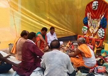 ଭୁବନରେ ଶ୍ରୀରାମ ନବମୀ ପାଳିତ ଜୟ ଶ୍ରରାମ ନାରାବାଜିରେ ସହର କମ୍ପିଲା