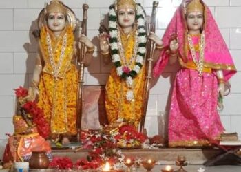 ଭୁବନରେ ଶ୍ରୀରାମ ନବମୀ ପାଳିତ ଜୟ ଶ୍ରରାମ ନାରାବାଜିରେ ସହର କମ୍ପିଲା