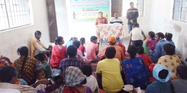 ଭିନ୍ନକ୍ଷମ ଛାତ୍ରଛାତ୍ରୀ ମାନଙ୍କ ଉପକରଣ ନିର୍ଦ୍ଧାରଣ ଶିବିର