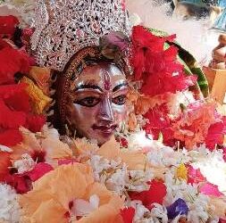 ବାସନ୍ତୀକ ଦୁର୍ଗାପୂଜା ଓ ନବରାତ୍ର ମହୋତ୍ସବ : ମହାଗୌରୀ ବେଶରେ ଦର୍ଶନ ଦେଲେ ମା ଜାଗୁଳାଇ