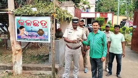 ଖଜୁରୀପଦାଫାଣ୍ଡି ସମ୍ମୁଖରେ ଖୋଲିଲା ଜଳଛତ୍ର