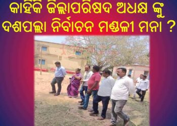 ନୟାଗଡଜିଲ୍ଲା ଜିଲ୍ଲାପରିଷଦ ଅଧକ୍ଷ ଙ୍କୁ ଦଶପଲ୍ଲା ମନା କାହିଁକି … ?