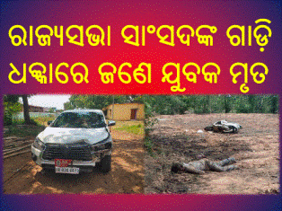 ରାଜ୍ୟସଭା ସାଂସଦଙ୍କ ଗାଡ଼ି ଧକ୍କାରେ ଜଣେ ଯୁବକ ମୃତ