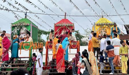 ରାୟପୁର ଜଗନ୍ନାଥ ମନ୍ଦିରରେ ମହାସମାରୋହରେ ବାହୁଡ଼ା ଯାତ୍ରା ସମ୍ପନ୍ନ
