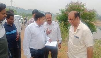 ମନ୍ତ୍ରୀ ଅଶୋକ ପଣ୍ଡାଙ୍କ ନଦୀବନ୍ଧ ନିରୀକ୍ଷଣ