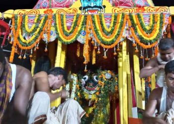 ଭୁବନ ତିନି ରଥ ପହଞ୍ଚିଲା ଲକ୍ଷ୍ମୀ ମଣ୍ଡପ ସମ୍ମୁଖରେ ; ମହିଳା ଟାଣିଲେ ସୁଭଦ୍ରା ଙ୍କ ରଥ