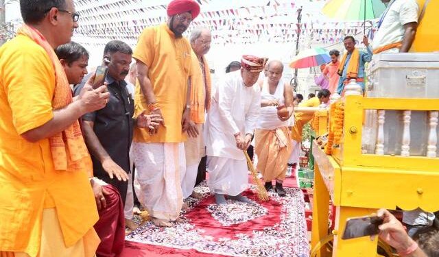 ରାୟପୁର ଜଗନ୍ନାଥ ମନ୍ଦିରରେ ମହାସମାରୋହରେ ରଥଯାତ୍ରା ଆୟୋଜନ