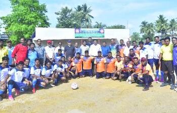 ଖୋର୍ଦ୍ଧାରୋଡ଼ ମଣ୍ଡଳ ଦ୍ଵାରା ଏକ ନୂତନ ଫୁଟବଲ୍ ଗ୍ରାଉଣ୍ଡ୍ ପ୍ରତିଷ୍ଠିତ