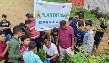 ରୋଟାରୀ କ୍ଳବ ତରଫରୁ ବୃକ୍ଷରୋପଣ