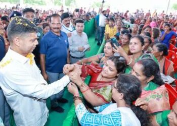 5T Secretary visits Jharsuguda District