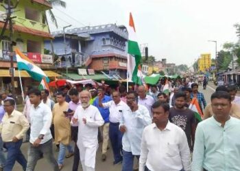 ଘରେ ଘରେ ତ୍ରିରଙ୍ଗା ଶୋଭାଯାତ୍ରା ଅନୁଷ୍ଠିତ