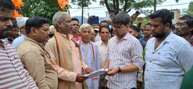 ହିନ୍ଦୁ ବିରୋଧୀ ଅପପ୍ରଚାରର ପ୍ରତିବାଦ ରାଷ୍ଟ୍ରୀୟ ଏକତା ସୁରକ୍ଷା ମଞ୍ଚର ଶୋଭାଯାତ୍ରା