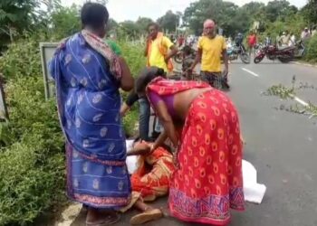 ଅଜଣା ଗାଡି ଧକ୍କାରେ ବାଇକି୍ ଆରୋହୀ ମୃତ୍ୟୁ : ମୁଖ୍ୟ ରାସ୍ତା ଅବରୋଧ